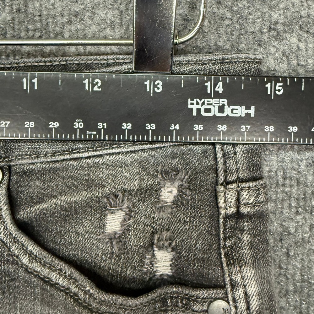 Judy Blue Jeans Womens 5 27 Gray Skinny Distressed Frayed Released Hem High Rise - Picture 2 of 15